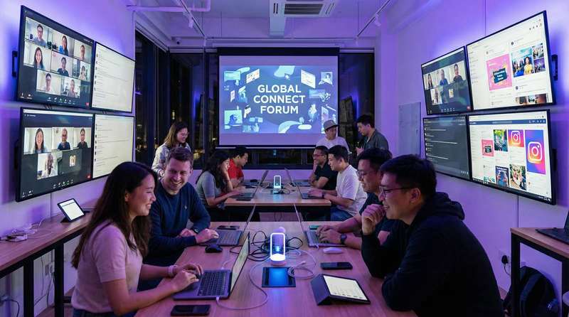 落地窗前社区活动视频